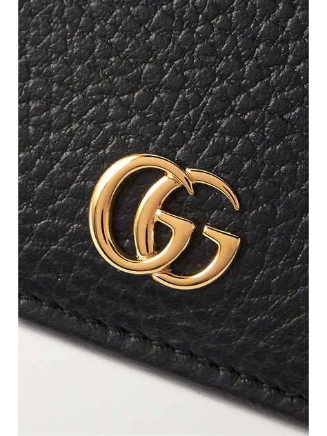 gucci petite marmont textured-leather wallet|gucci marmont coin case.